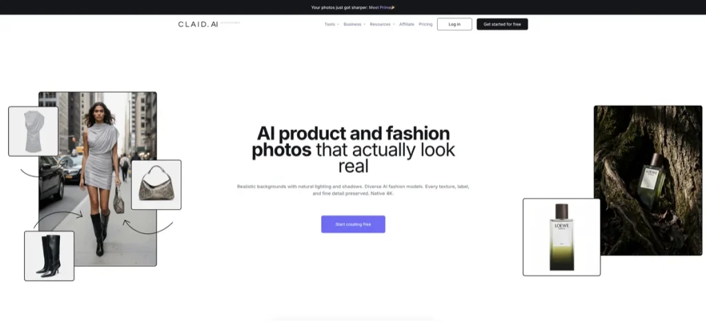 Claid AI - AI product photography and fashion photo editor