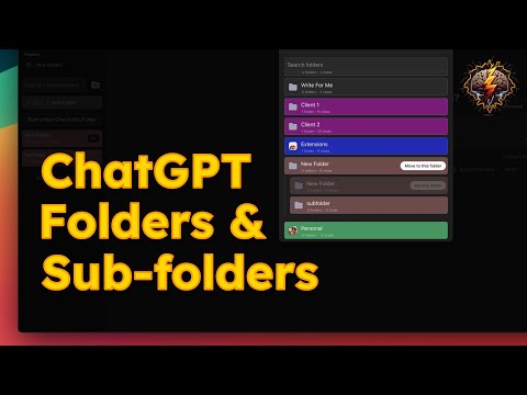 Superpower ChatGPT thumbnail showing folder and subfolder organization for ChatGPT workflows