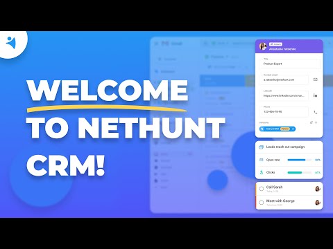 NetHunt CRM Gmail tutorial thumbnail showing team workflow inside Gmail