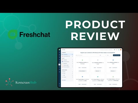 Freshchat product overview thumbnail showing omnichannel customer messaging and agent workflow