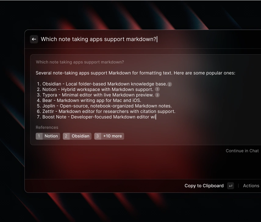 Raycast — best for desktop speed and AI-assisted execution