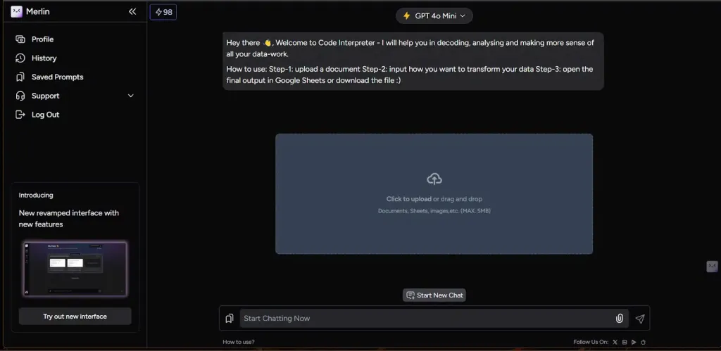 Merlin AI lives alongside browsing