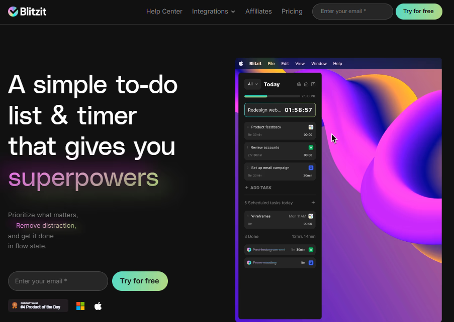 Blitzit — best adjacent pick for personal follow