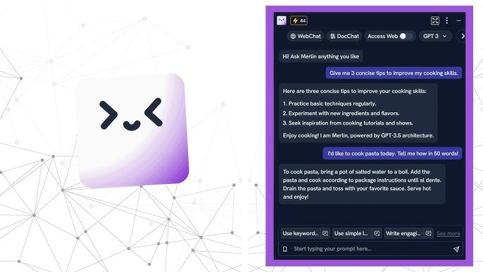 Merlin is an AI Chrome Extension and web app that works as your AI-powered assistant,