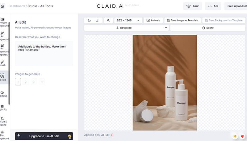 Testing Claid AI for Product Photography