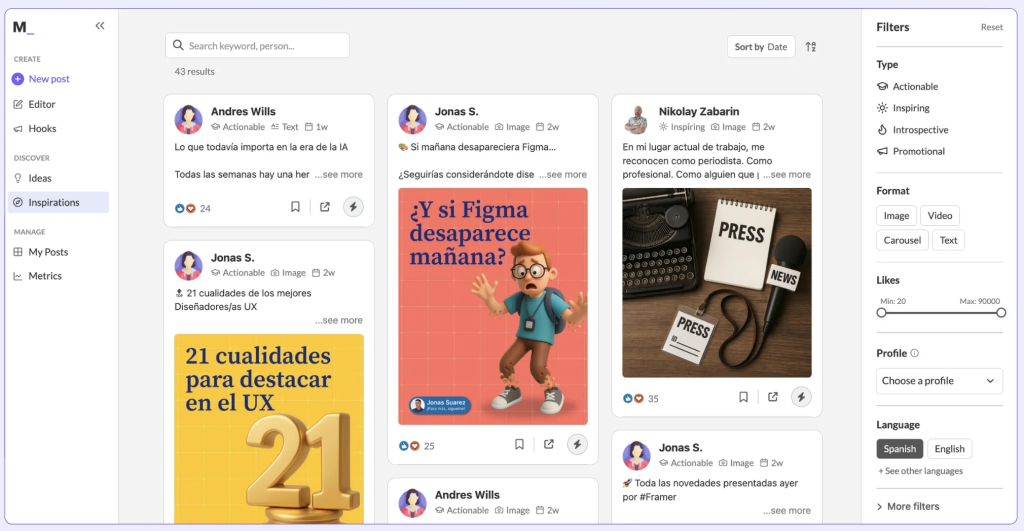 MagicPost — Best AI writing tool for LinkedIn-first creators