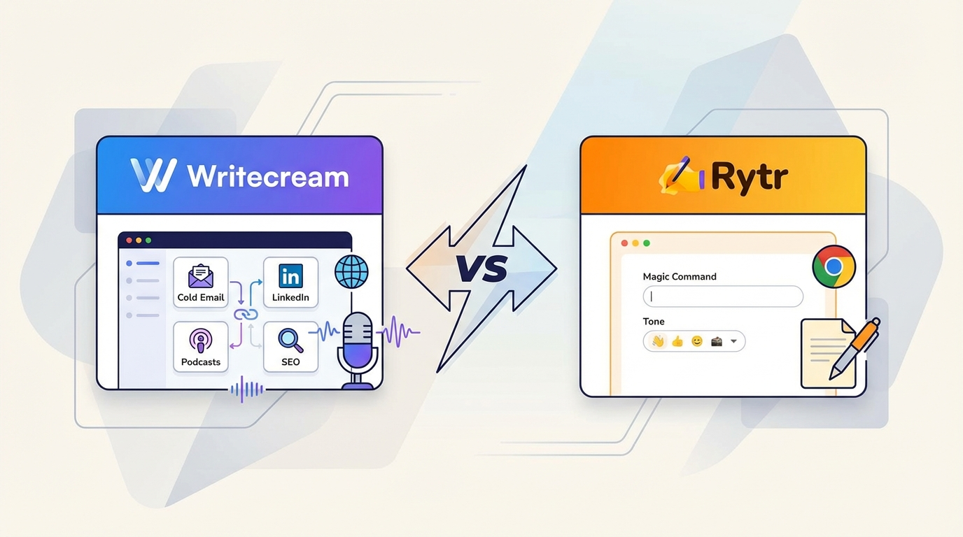 Rytr vs Writecream vs GravityWrite